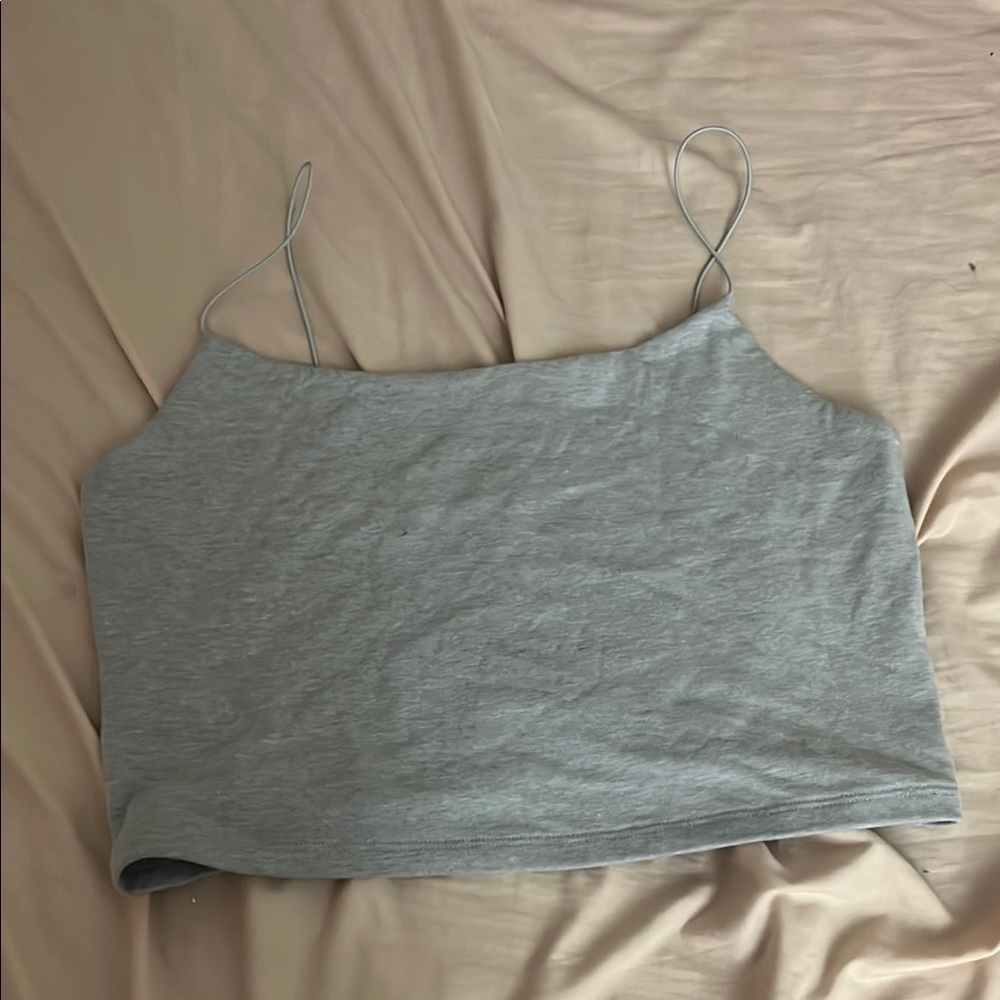 Gray Women's Spaghetti Strap Top